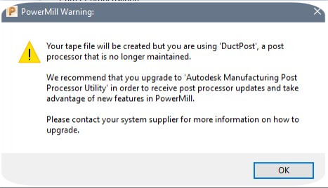 Ductpost warning